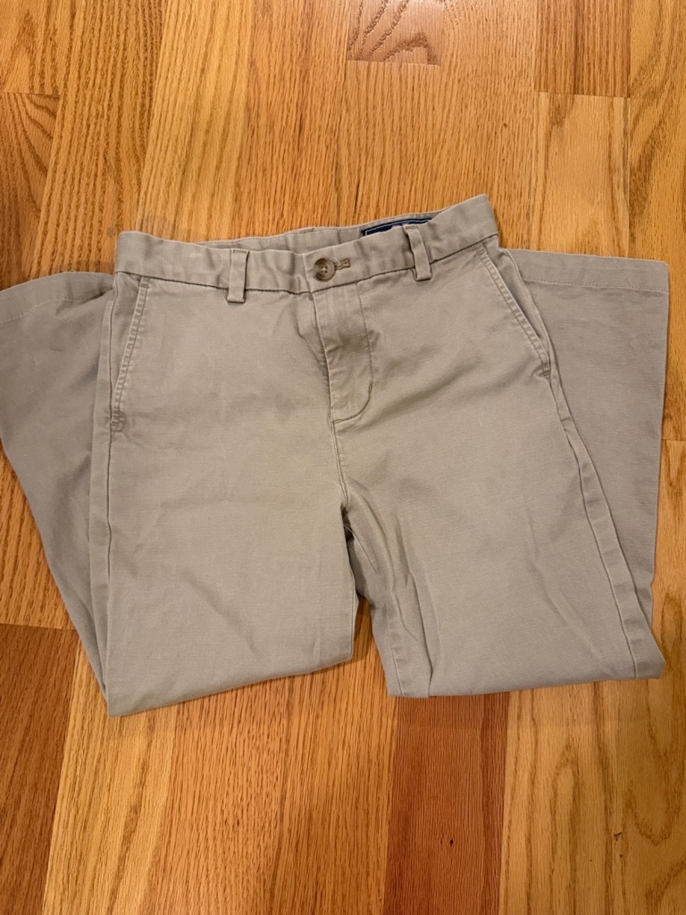 Boys Light Gray Chino Pants